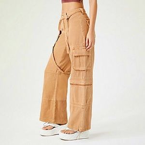Forever 21 Relaxed Straight Carpenter Cargos